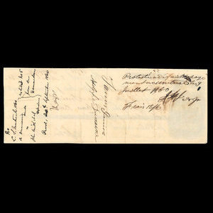 Canada, Molsons Bank, 500 dollars : 5 avril 1860
