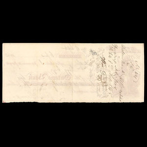 Canada, Ontario Bank, 290 dollars : 6 juin 1863