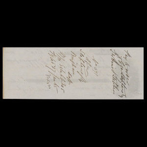 Canada, Banque de la Cité, 150 dollars : 16 décembre 1854