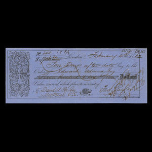 Canada, Fred Rowland, 706 dollars, 60 cents : 4 février 1862