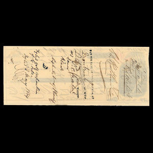 Canada, G.L. Ritchie & Co., 1,200 dollars : 15 janvier 1863