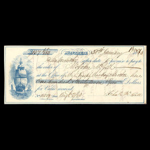 Canada, Charles McGill, 137 dollars, 68 cents : 30 janvier 1863