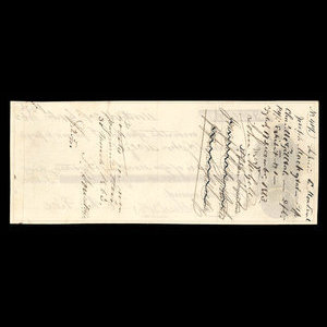 Canada, Charles McGill, 150 dollars : 27 septembre 1862