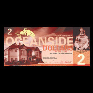 Canada, Oceanside Monetary Foundation, 2 dollars : 1 novembre 2003