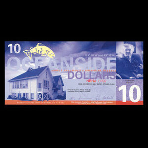 Canada, Oceanside Monetary Foundation, 10 dollars : 1 novembre 2003