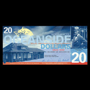 Canada, Oceanside Monetary Foundation, 20 dollars : 1 novembre 2003
