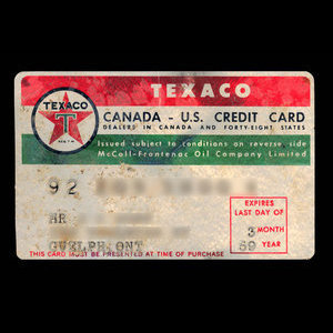 Canada, Texaco Inc., aucune dénomination : mars 1959