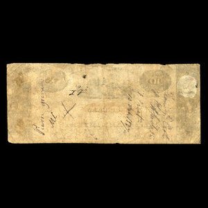 Canada, Banque de Montréal, 10 dollars : 1 août 1823