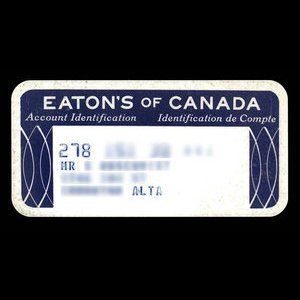 Canada, Eaton's, aucune dénomination : 1965