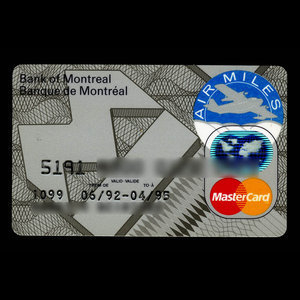 Canada, Banque de Montréal, aucune dénomination : juin 1992
