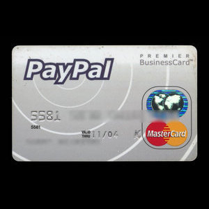 Canada, PayPal, aucune dénomination : novembre 2004