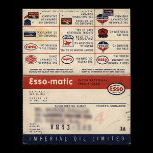 Canada, Esso, aucune dénomination : 1954