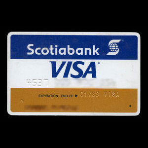 Canada, Banque Nouvelle-Écosse, aucune dénomination : janvier 1983
