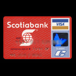 Canada, Banque Nouvelle-Écosse, aucune dénomination : novembre 1991