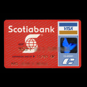 Canada, Banque Nouvelle-Écosse, aucune dénomination : novembre 1993