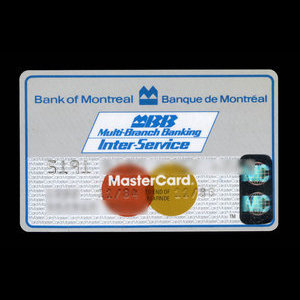 Canada, Banque de Montréal, aucune dénomination : novembre 1984