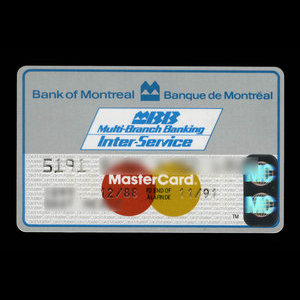 Canada, Banque de Montréal, aucune dénomination : décembre 1988