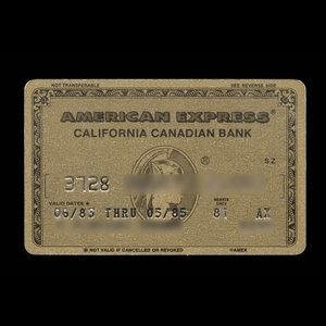 États-Unis d`Amérique, Compagnie American Express, aucune dénomination : juin 1983