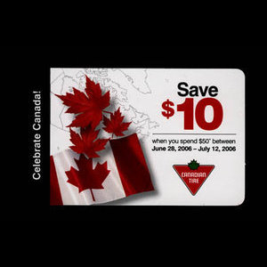 Canada, Canadian Tire Corporation Ltd., 10 dollars : 12 juillet 2006