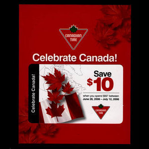 Canada, Canadian Tire Corporation Ltd., 10 dollars : 12 juillet 2006