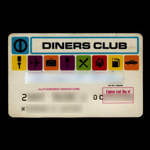États-Unis d`Amérique, Diners Club, aucune dénomination : septembre 1968