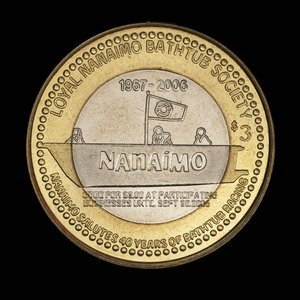 Canada, Loyal Nanaimo Bathtub Society, 3 dollars : 2006