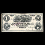 Canada, Banque d'Hochelaga, 4 piastres : 2 juillet 1877