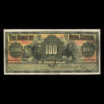 Canada, Banque Nouvelle-Écosse, 100 dollars <br /> 2 janvier 1925