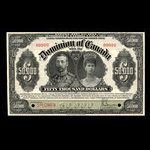 Canada, Dominion du Canada, 50,000 dollars <br /> 2 janvier 1924