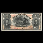 Canada, Dominion du Canada, 1 dollar <br /> 31 mars 1898