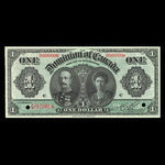 Canada, Dominion du Canada, 1 dollar <br /> 3 janvier 1911