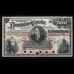 Canada, Dominion du Canada, 500 dollars <br /> 2 juillet 1896