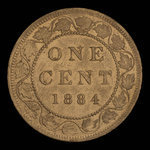 Canada, Victoria, 1 cent : 1884