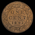 Canada, Victoria, 1 cent <br /> 1891