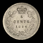 Canada, Victoria, 5 cents <br /> 1894