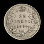 Canada, Victoria, 25 cents : 1894