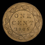 Canada, Édouard VII, 1 cent <br /> 1905