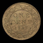 Canada, Édouard VII, 1 cent <br /> 1907