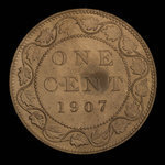 Canada, Édouard VII, 1 cent <br /> 1907