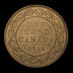 Canada, Georges V, 1 cent <br /> 1912