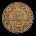 Canada, Georges V, 1 cent <br /> 1916