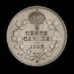 Canada, Édouard VII, 5 cents <br /> 1903