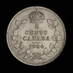 Canada, Édouard VII, 5 cents : 1904