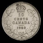 Canada, Édouard VII, 10 cents : 1903