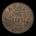 Canada, Georges V, 1 cent <br /> 1925