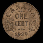 Canada, Georges V, 1 cent <br /> 1929
