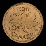 Canada, Georges VI, 1 cent : 1937