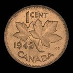 Canada, Georges VI, 1 cent <br /> 1942