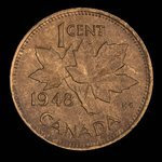 Canada, Georges VI, 1 cent <br /> 1948