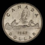 Canada, Georges VI, 1 dollar <br /> 1947